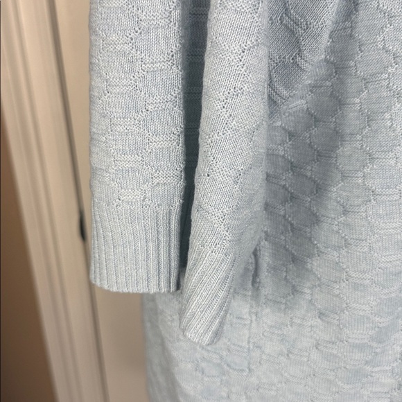 Ella Moss Light Blue V-Neck Textured Sweater Sz XXL - Picture 11 of 14